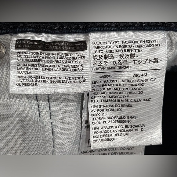 Levi's Men's Deep Indigo Straight Jeans - Picture 11 of 15